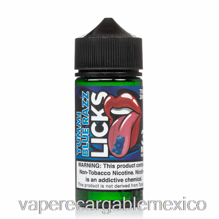 Vape Recargable Yummi Frambuesa Azul - Licks Roll Upz - 100ml 6mg